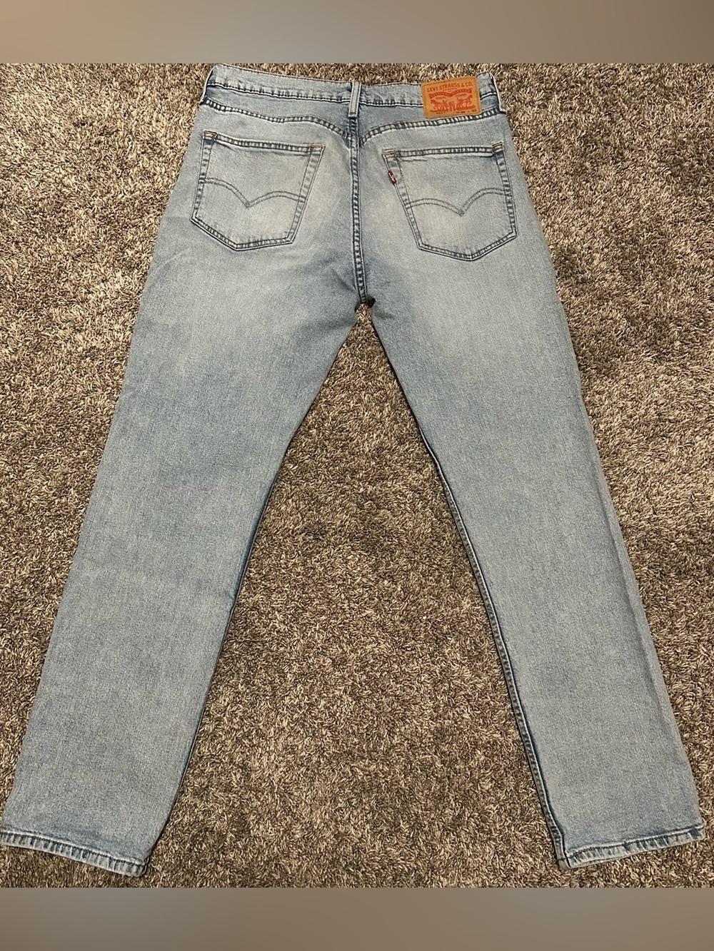 Levi's Light Blue slim Leg Men’s Jeans sz36x32 - Picture 3 of 9